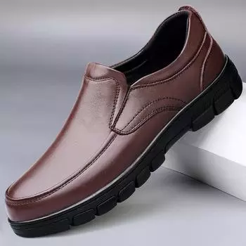 Designer Brand Men s Genuine Leather Shoes Massage Sole Low Top Loafers Fashionable New Men s Work Driving Shoes Free Delivery 37 чёрный