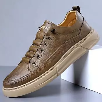 Designer Brand Minimalist Men s Oxford Shoes Massage Sole Height Increasing British Shoes Office Business Casual Shoes Men’s 38 белый