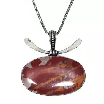 Designer Jasper Gemstone Handmade Women s Unisex Silver Jewelry Pendant 1.75