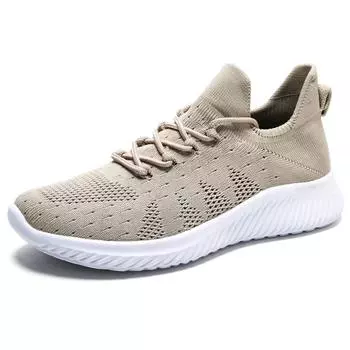 Designer new men s breathable non-slip flat casual sports running shoes lace-up solid color training men s shoes 39