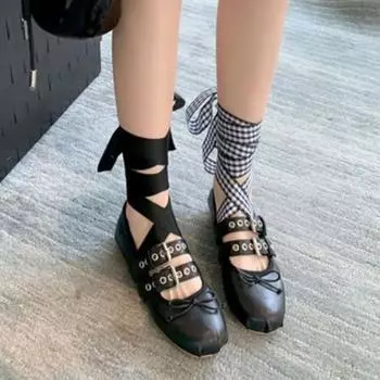 Дизайнерские весенние женские туфли Мэри Джейн, модные туфли с круглым носком, удобные женские туфли на плоской подошве с мягкой подошвой, женские удобные балетки 35 бежевый