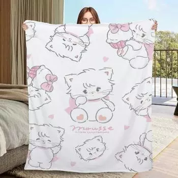 Designer Throw Blanket Sofa M-mikkoS Home Interior Fluffy Plaid Bed Blankets & Throws Warm Blankets for Cold Microfiber Bedding 40x50in