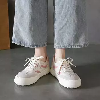 Designer Women s Lace Up Walking Sneakers Low Top Casual Fashion Ladies Shoes Comfortable White Sports Tennis for Girls 35