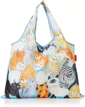 DESIGNERS JAPAN Folding Eco Bag 2way Type Cat Cat, DJQ-12919-PO