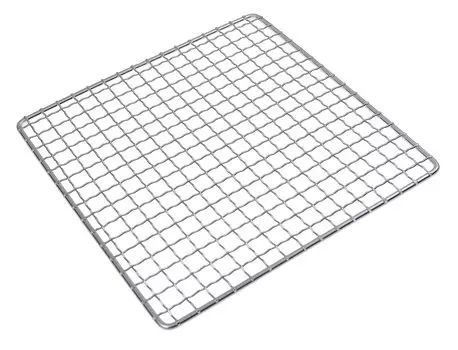 Desirable Stainless Steel Grilling Grate for Commercial Use Hida Stove Barbecue Yakiniku Durable Wire Diameter Crimp 10mm 7 1.4mm (For No.