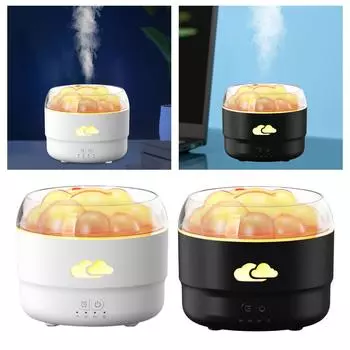 Desk Air Humidifier Silent Home Fragrance Essential Oil Diffuser LED Lights for Farmhouse Office Living Room Yoga Housewarming чёрный