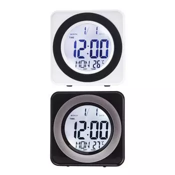 Desk Digital Clock ,Desktop Alarm Clock, 12/24H Display, Digital Timer Digital Alarm Clock for Office ,Bedroom, Kids ,Adult белый