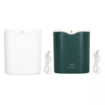 Desk Humidifier 2L Water Tank 2 Mode USB Port Dual Sprayer 12 Hours Moisturizing USB Humidifier for Forest Green