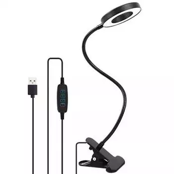 Desk On Clip Lamp Led Table Bedside Lamps Clamp Reading Studying Night Light