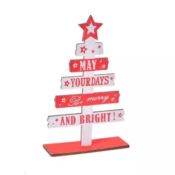 Desk Ornament Party Decor Wood Craft Workmanship Compact Size Household Accessories Holiday Fittings Craftsmanship Office Decal