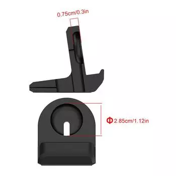 Настольная док-станция для зарядного устройства, подставка-держатель, силиконовая нескользящая подставка для зарядного устройства, держатель для Google Pixel Watch 3 41 мм 45 мм белый