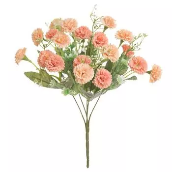 Desktop Floral Arrangement Wedding Ornaments Holding Floral Carnation Faux Flower Artificial Daisy оранжевый