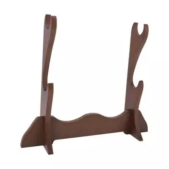 Desktop Flute Stand Display Holder Laminated Board 2 Layer Bamboo Flute Storage Rack