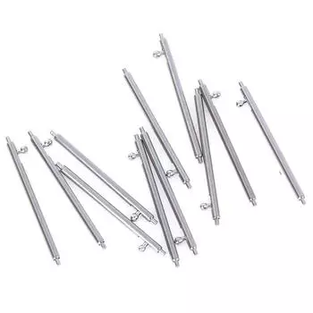 Десять быстросъемных пружинных стержней из нержавеющей стали, штифты ремешка для часов, 12–24 мм 22MM