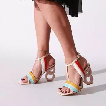 Десять цветов из лакированной кожи Туфли на каблуках Вечерние туфли