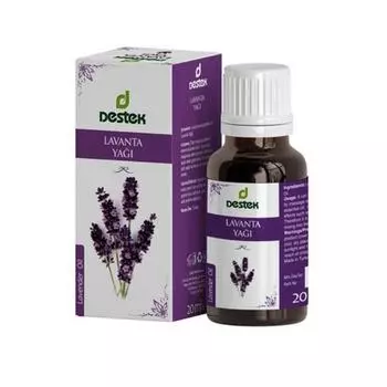 Destec Турецкое лавандовое масло Destec Лавандовое масло Натуральный аромат 100% Концентрат эфирного масла + Духи Пустой флакон, 20 мл, 1 шт.