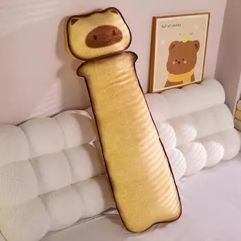 Detachable And Washable Toast, Cat Strip Sleeping Pillow, Girl S Bedside Long Pillow, Sleeping Leg Doll Cat Long Pillow 90CM