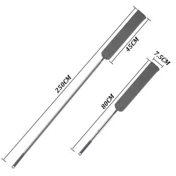 Detachable Duster Cleaner Brush Microfiber Dust Remove Mop Bed Bottom Gap Cleaning Brushes Dust Cleaner For Sofa Household Tools фиолетовый