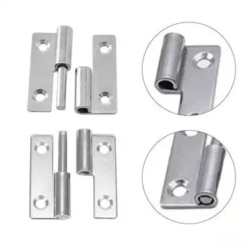 Detachable Hinge Slip Joint Flag Lift Off Door Hinge Removable Hinge For Cabinet Wardrobe Stainless Steel Furniture Hardware