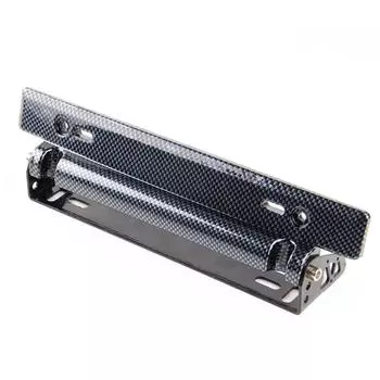 Деталь для модификации автомобиля, номерной знак, регулируемый, из углеродного волокна, номерной знак гоночного автомобиля, держатель рамки номерного знака для большинства автомобилей чёрный