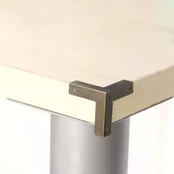 Деталь мебели Треугольная мебельная шкатулка для украшений Угловой протектор Фурнитура Угловая ножка Угловой кронштейн бронзовый