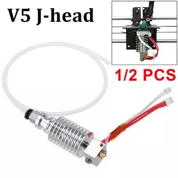 Детали 3D-принтера V5 J Head Hot End Kit 1.75mm Filament Extruder Hot End Kit для 3D-принтера Anycubic I3 Mega Extruder