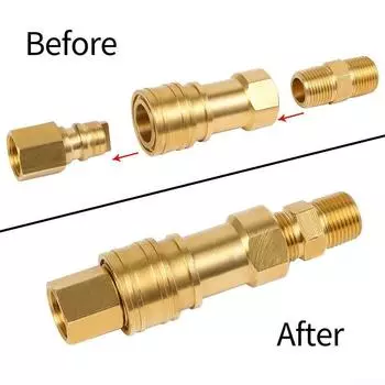 Детали Быстроразъемный соединитель для природного газа Пропановый газ Твердая латунь B