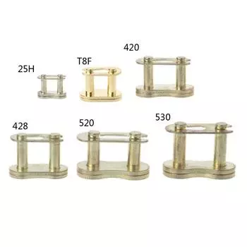 Детали цепи мотоцикла 25H# T8F# 420# 428# 520# 530# Металлическая пряжка с кольцом