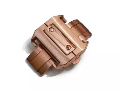 Детали часов King, совместимые с хронографом Cartier Santos 100 с пряжкой D, внешний продукт из нержавеющей стали GP, розовое золото, 21 мм [импортный оригинал] LM, XL,