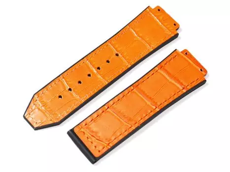 Детали часов King Watch, совместимые с хронографом Hublot Classic Fusion 511 521 525, корпус 45 мм, внешний резиновый ремешок, сменный, 26 мм, тисненый крокодил