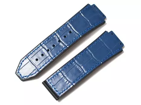 Детали часов King Watch, совместимые с хронографом Hublot Classic Fusion 511 521 525, корпус 45 мм, внешний резиновый ремешок для замены, 26 мм, тисненый крокодил
