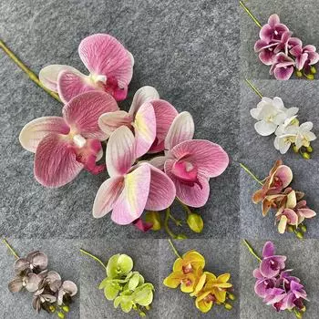 Детали дизайна искусственных орхидей-бабочек