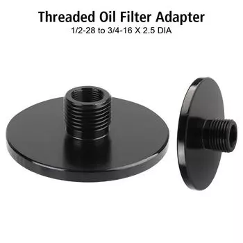 Детали для модификации автомобиля Адаптер масляного фильтра Адаптер автомобильного масляного фильтра Универсальный адаптер фильтра Адаптер для модификации автомобиля Black