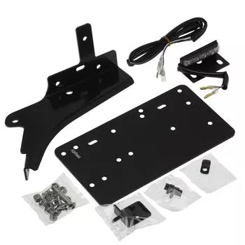 Детали для мотоцикла Kijima, комплект бокового крепления номерного знака, тип вешалки, черный XL1200X/V ( 09-) 1200Н/883Н HD-01442 чёрный