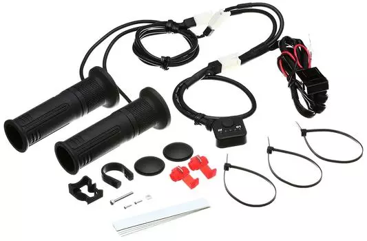 Детали для мотоцикла Kijima, нагреватель рукоятки GH08, 120 мм, кнопочный переключатель для стандартного руля 304-8203 (22.2mm) 304-8203