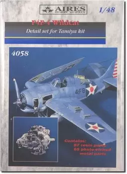 Детали для пластиковой модели Iris Detail Up Set ARS4058 1/48 F4F-4 (для Тамии)
