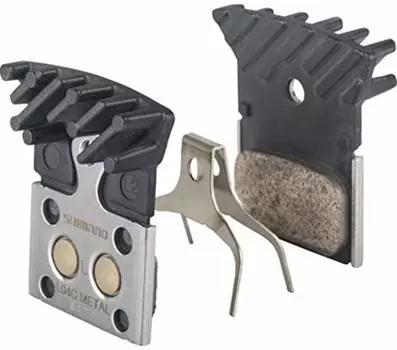 Детали для ремонта SHIMANO L04C Металлическая колодка с плавником и прижимной пружиной (Пара) BR-R9170 Y8N398040