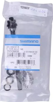 Детали для ремонта SHIMANO Сборка оси втулки (Длина вала 146 мм Расстояние между шариками 135 мм) WH-RX010-R Y02V98030