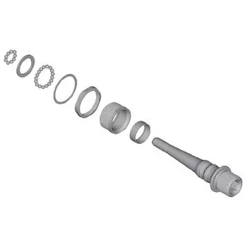 Детали для ремонта SHIMANO, вал педали в сборе x 20, длина 4 мм, тип YL8898040 (Резьба левая/BC9/16 ) PD-R9100