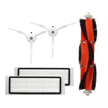 Детали для робота-пылесоса Xiaomi Roborock 1S S50 S51 S52 S55 HEPA-фильтр Боковая щетка Аксессуары для основной щетки CHINA