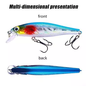 Детали для рыболовных приманок: пластик + стальной сменный крючок 6 #