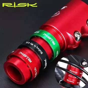 Детали для шоссейных велосипедов MTB Передняя вилка Шайбы Распорное кольцо Аксессуары для велосипедной гарнитуры Распорки для выноса 5mm красный