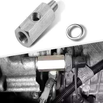 Детали для тюнинга автомобиля, фитинг датчика давления масла, турбофитинг из нержавеющей стали 1/8 дюйма NPT