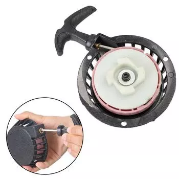 Детали двигателя из алюминиевого сплава 47 куб. см, 49 куб. см, легкий пусковой стартер для 2-тактного карманного мотоцикла, мини-мотоцикла, квадроцикла, мотоцикла для грязи, пит-байка, ручного стартера чёрный