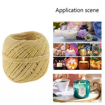 Детали Фитили из пчелиного воска Фитили диаметром 2,0 мм 33 фута Аксессуары темно-коричневого