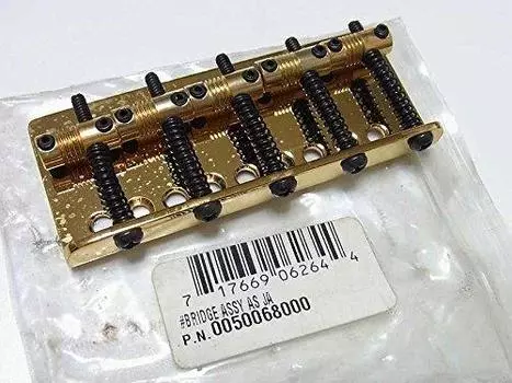 Детали гитары Fender Детали гитары Fender ASSY AS JAZZ V GOLD Bridge Jazz Goal 0050068000#BRIDGE