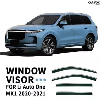 Детали из нержавеющей стали, хромированная отделка окна, водонепроницаемые козырьки, аксессуары для Lixiang L7 Li Auto One 2020 2024, козырек для окна