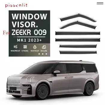 Детали из нержавеющей стали, хромированная отделка окон, автомобильный чехол, водонепроницаемые козырьки, аксессуары для ZEEKR 009, навесы для оконных козырьков