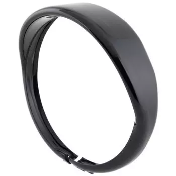 Детали мотоцикла Kijima, фара, ободок, козырек, стиль дюйма для Harley, сталь, черная отделка 5-3/4 HD-01557 чёрный