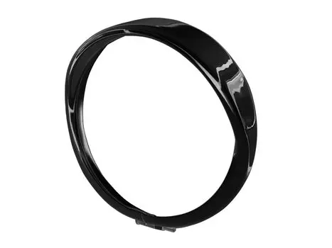 Детали мотоцикла Kijima, фара, ободок, козырек, стиль дюйма для Harley, сталь, черная отделка 5-3/4 HD-01557 чёрный